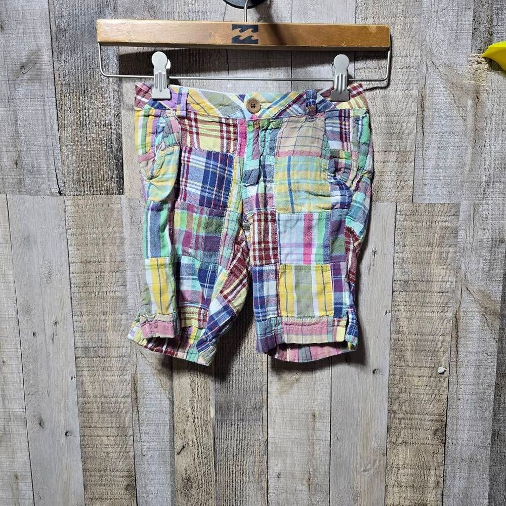Limited Too Vintage Y2K Plaid Patchwork Multicolor Bermuda Shorts 8 Slim Girls